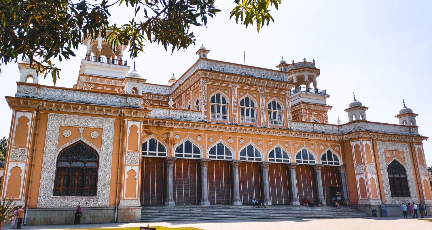 Majestic view of Chowmahalla Palace in Hyderabad, showcasing its stunning historical architecture.